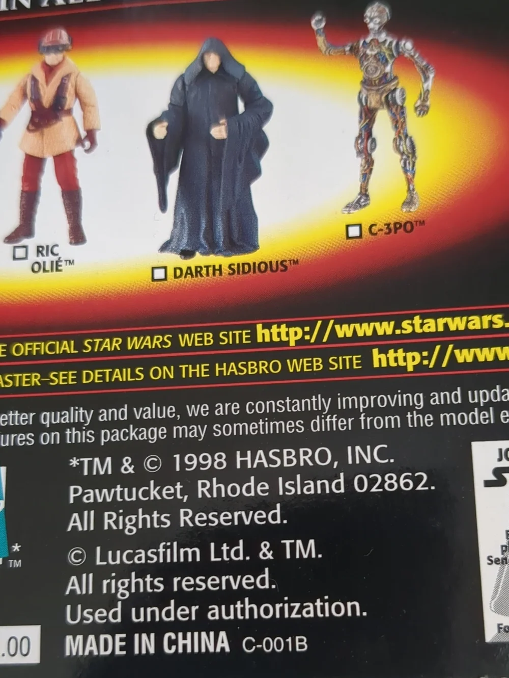 Hasbro new package